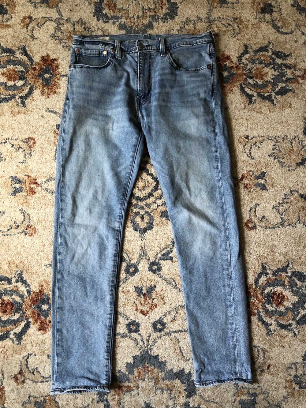 Levis 512 Jeans Mens 33x30 Blue Denim Slim Taper Fit Stretch Levis Premium